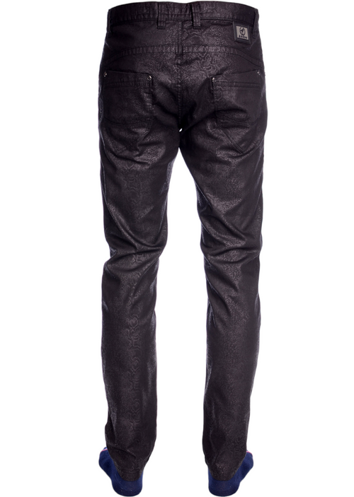 Black Snake Print Pants