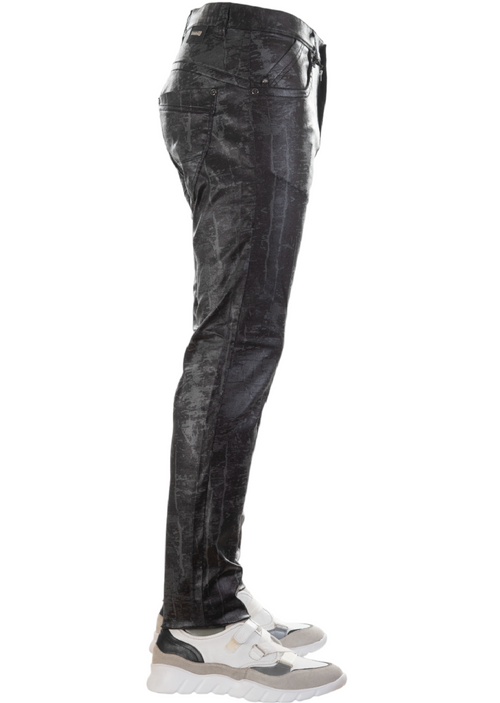 Black Gray Tech Spandex Pants