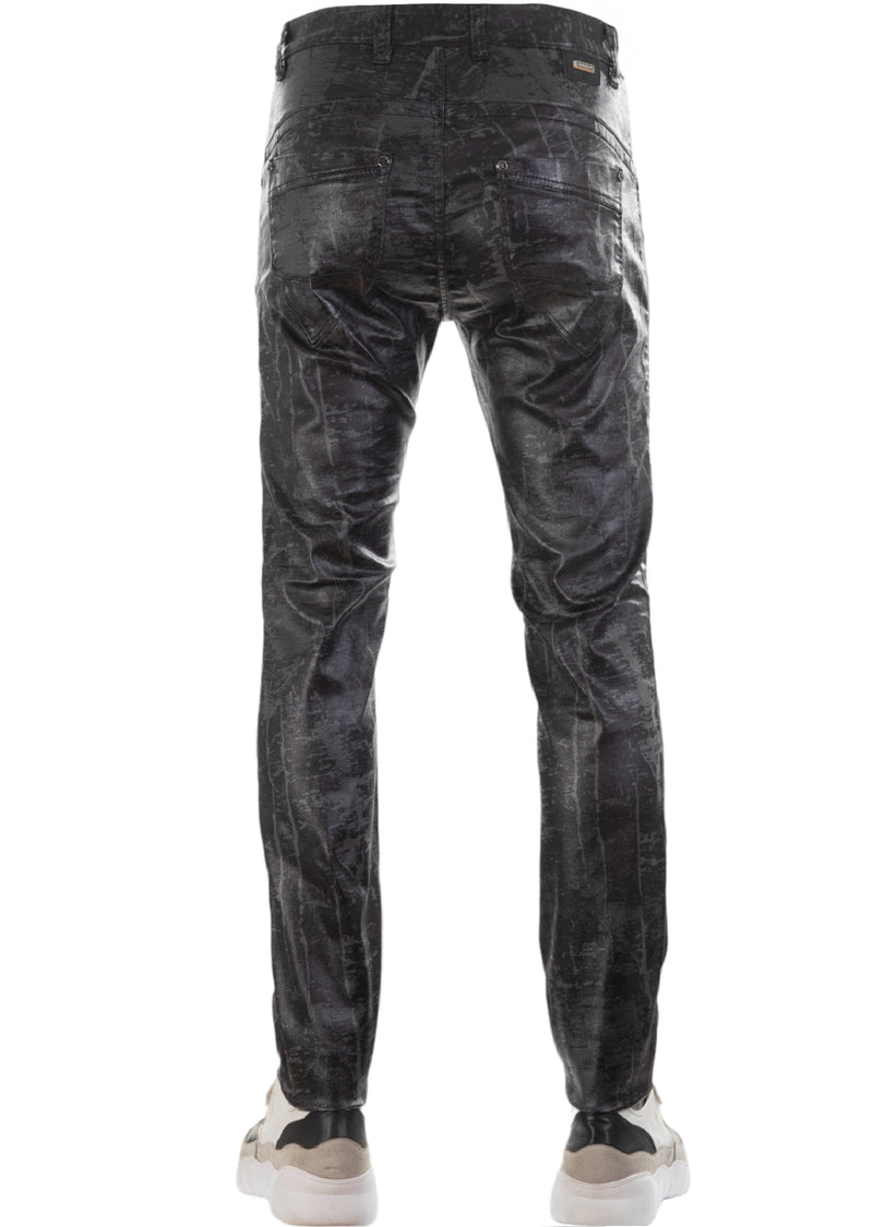 Black Gray Tech Spandex Pants