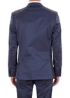 Navy Jacquard Elegant Blazer