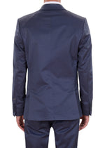Navy Jacquard Elegant Blazer