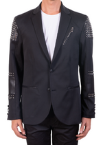 Black All-over Studded Blazer