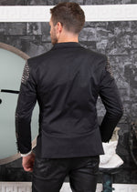 Black All-over Studded Blazer