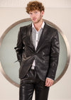 Black Tonal Python 2-Pcs Suit