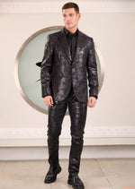 Black Faded Snake 2-Pcs Suit