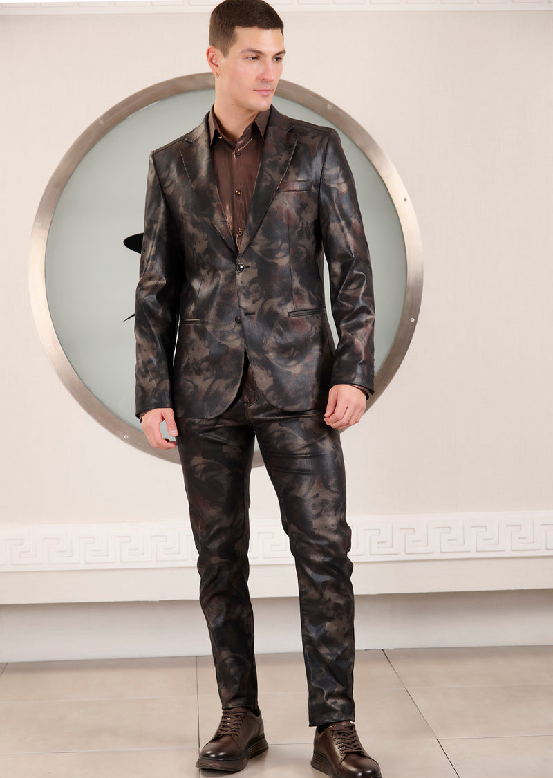 Black Gold Cloud 2-Pcs Suit