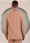 Beige V-Buckle 2-Pcs Suit
