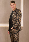Black Gold Swirl 2-Pcs Suit