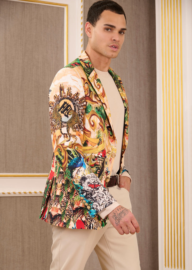 Gold Mix Color Paradise Blazer