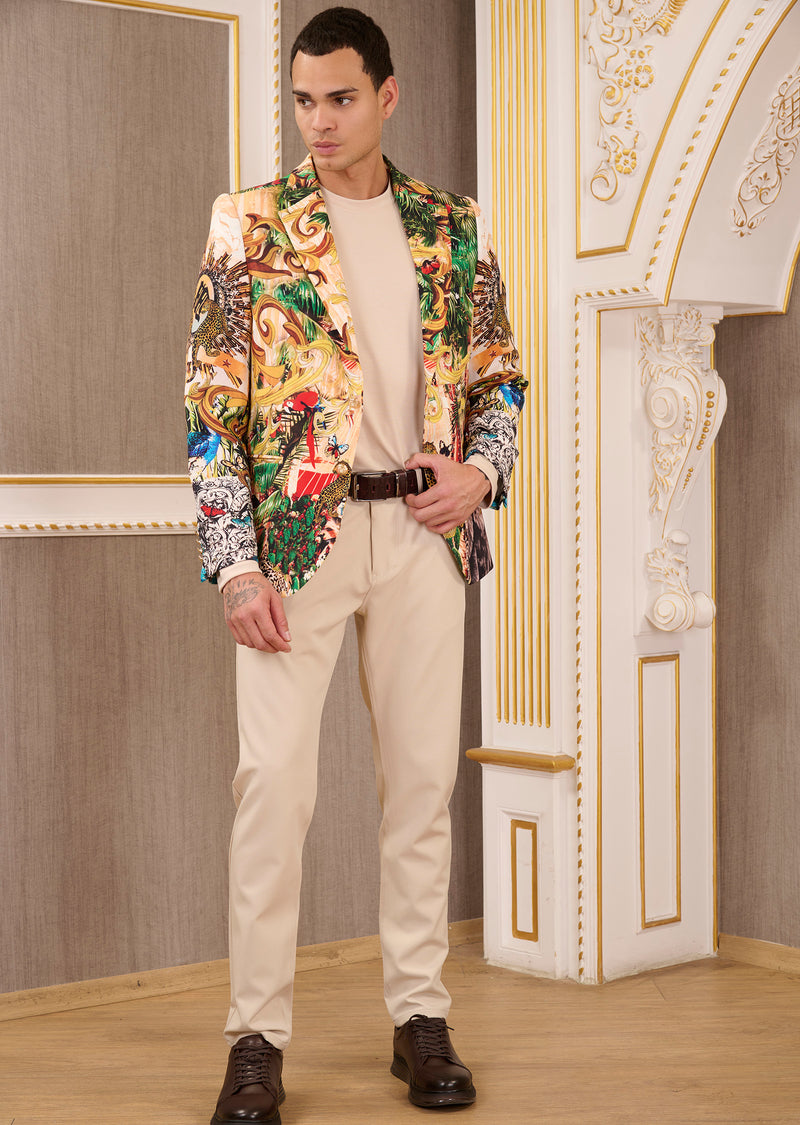 Gold Mix Color Paradise Blazer