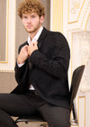 Black Sand Flocked Blazer