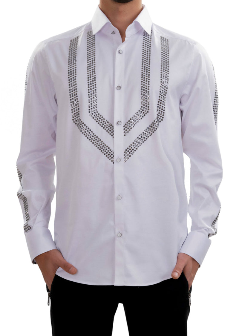 White Victory Rhinestone Shirt