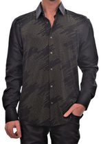 Black Gold Silicon Studded Shirt