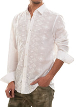 White Diamond Cotton Lace Shirt