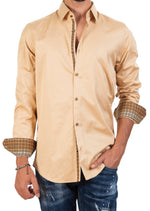 Beige Gold "V-Metal" Deluxe Shirt