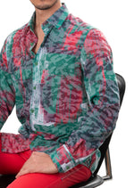 Green Amalfi Abstract Print Shirt