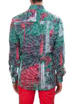 Green Amalfi Abstract Print Shirt