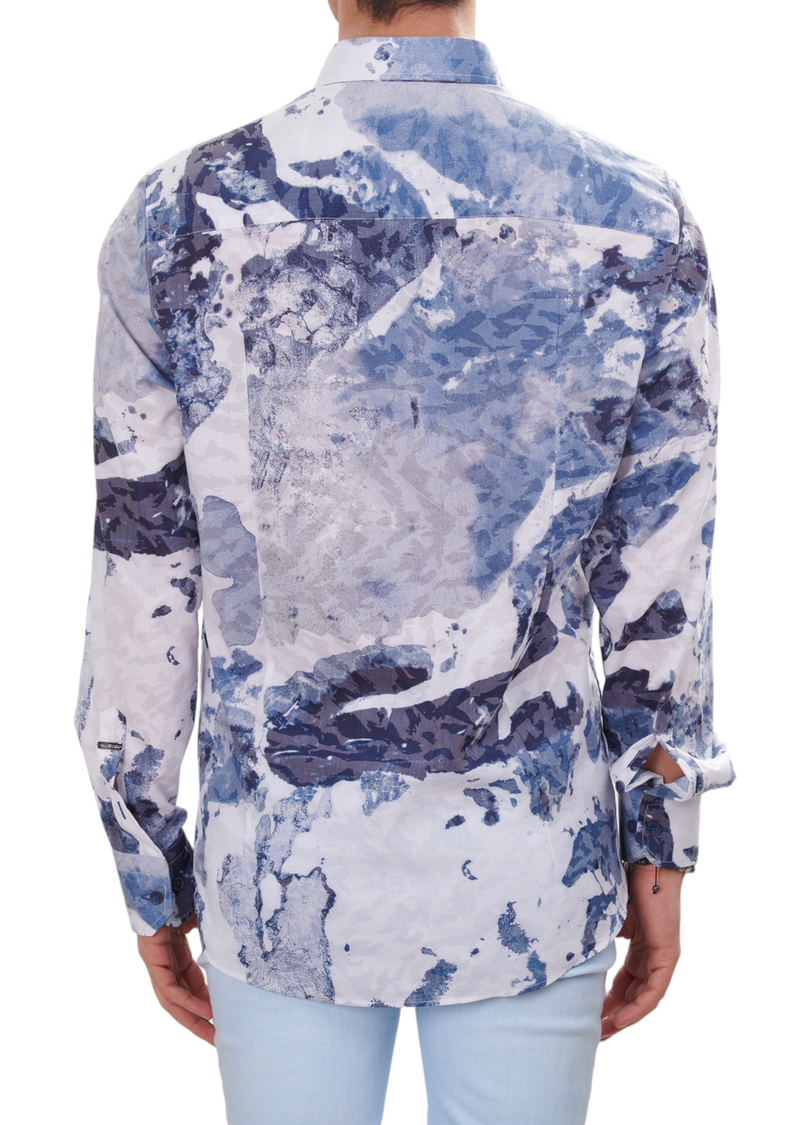 Cloud print deals shirt