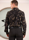 Black Gold Ring Knit Shirt