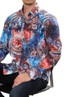 Blue Freestyle Paisley Silky Shirt