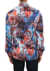 Blue Freestyle Paisley Silky Shirt