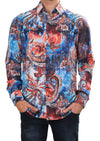 Blue Freestyle Paisley Silky Shirt