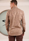 Beige Gold Brush Knit Shirt