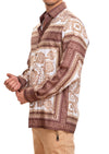 Brown Baroque Silky Shirt
