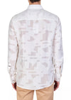 White Aztec Sheer Lace Shirt