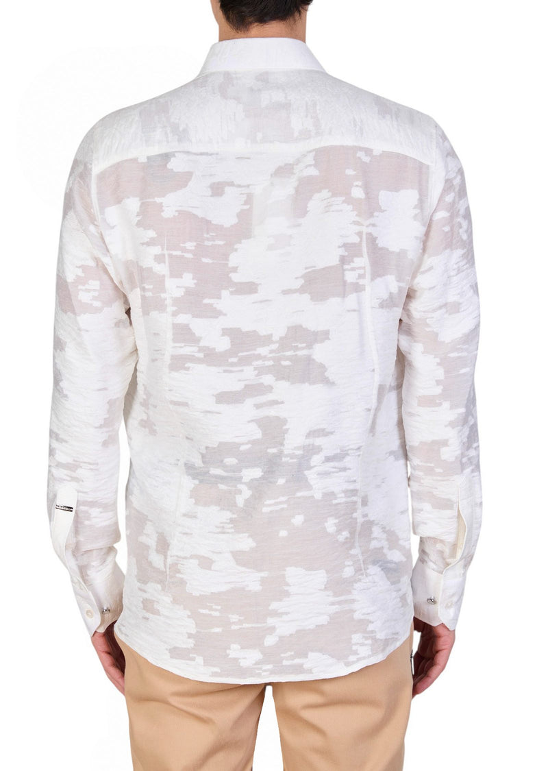 White Dream Sheer Lace Shirt