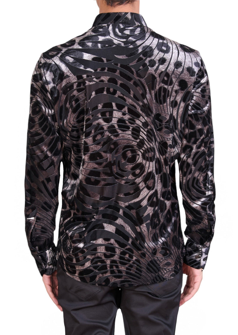 leopard dress shirt mens Mens Short Sleeve Leopard Print Dress Shirt Casual Shirts Fashion Summer Tops
