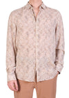Beige Chain Link Print Shirt