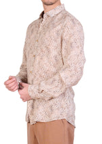 Beige Chain Link Print Shirt