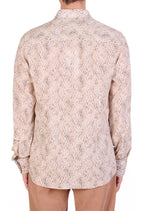 Beige Chain Link Print Shirt