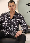 Black White Circle Tech Shirt