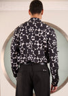 Black White Circle Tech Shirt