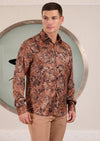 Brown Dream Faded Jacquard Shirt
