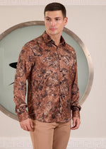 Brown Dream Faded Jacquard Shirt