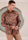 Brown Dream Faded Jacquard Shirt
