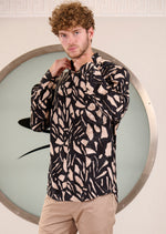 Black Broken Mirror Jacquard Shirt