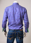 Purple Polkadot Silky Shirt