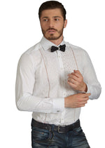 White Bubbles Cotton Lace Shirt