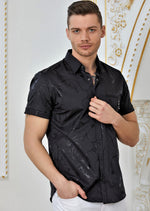 Black "Tassel" Short Sleeve Shirt