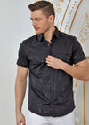 Black "Tassel" Short Sleeve Shirt