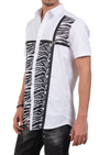 White Zebra Contrast Shirt