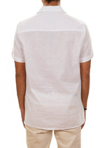 White Zigzag Guayabera Shirt