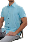 Baby Blue Barocco Knit Shirt