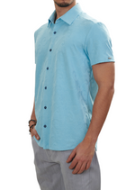 Baby Blue Barocco Knit Shirt