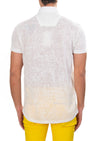 Yellow Matrix Degraded Linen Shirt