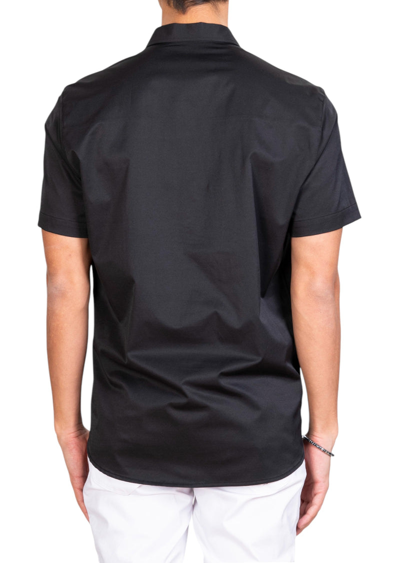 Black Red Ribbon Lace Shirt